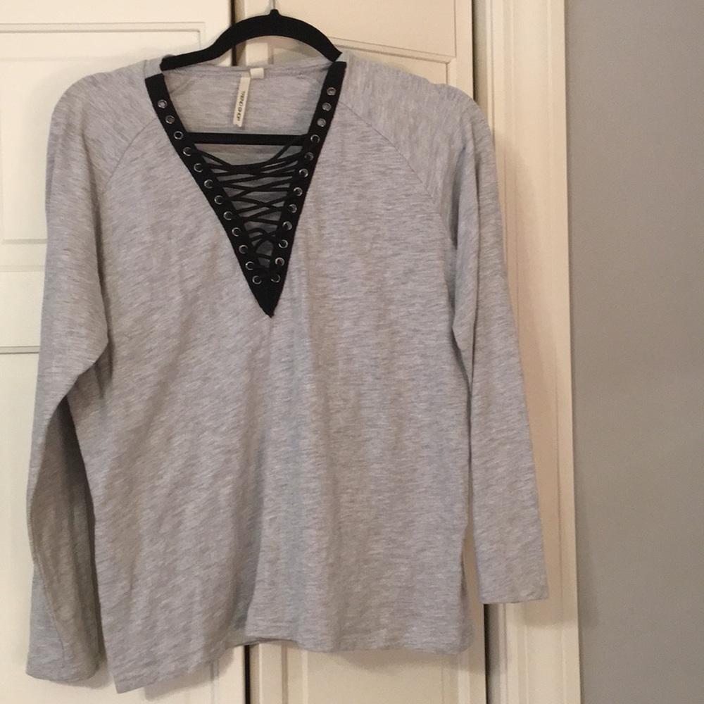 Laced up shirt
